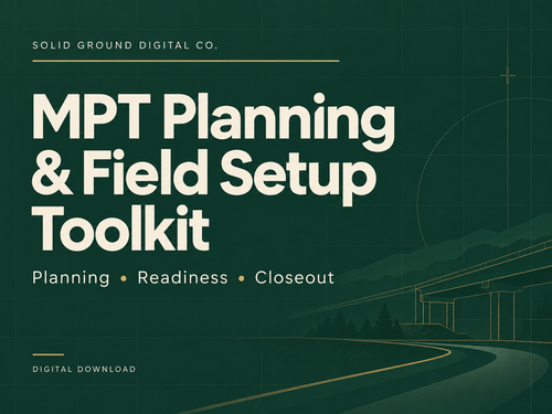 MPT Planning and Field Setup Toolkit digital product cover — Solid Ground Digital Co.
